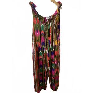 The African Village Jumpsuit Women's Size M Medium Bohemian Baggy Indie Sleaze